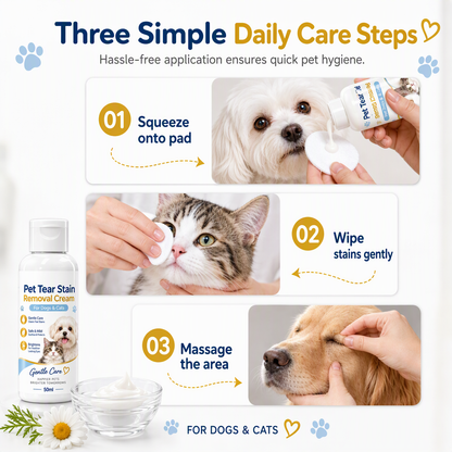💖 Zeig deinem Liebling Fürsorge! 🐾 Sanfte Tränenflecken-Entferner-Creme – pflanzlich, reizfrei, 50 ml – für klare, strahlende Augen! 👀✨