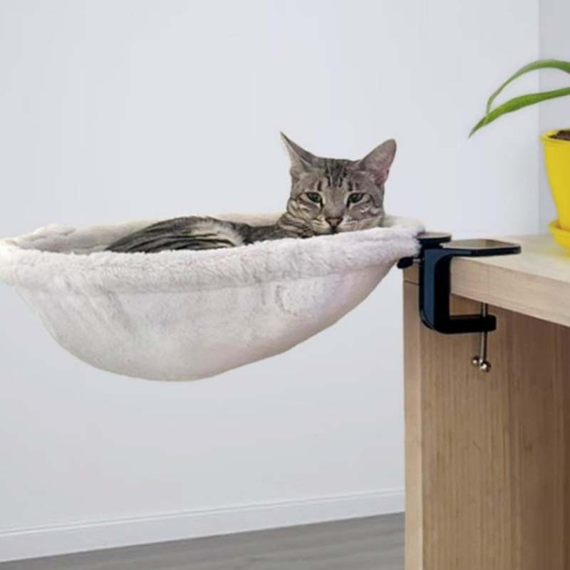 🐱✨ Kabelloser faltbarer Katzenfensterplatz – Wolkenweich, Waschbar, Winterwarm! ❄️💤