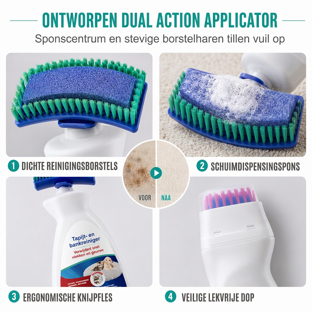 🔥AKTION: MEHR ALS 50.000 VERKAUFTE EXEMPLARE🧼Wasserfreier Reiniger mit Bürstenschaum, entfernt Flecken sofort🧽