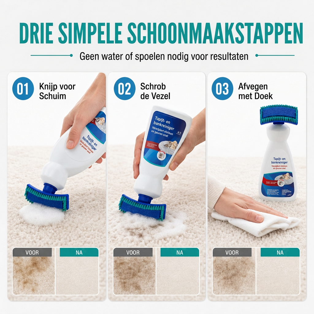 🔥AKTION: MEHR ALS 50.000 VERKAUFTE EXEMPLARE🧼Wasserfreier Reiniger mit Bürstenschaum, entfernt Flecken sofort🧽