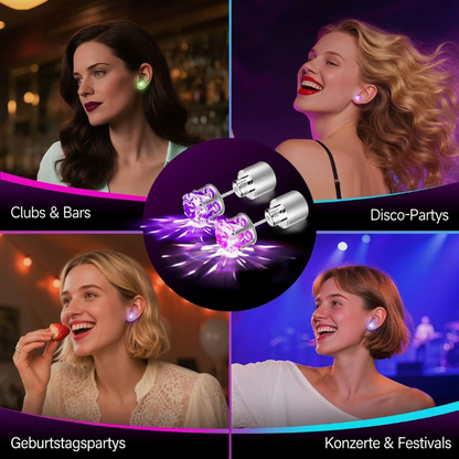 💡 50 % RABATT ✨ LED-leuchtende Ohrstecker, auffällig für Party, Festival und Nachtaktivitäten 🎉