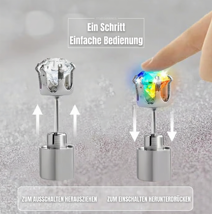 💡 50 % RABATT ✨ LED-leuchtende Ohrstecker, auffällig für Party, Festival und Nachtaktivitäten 🎉