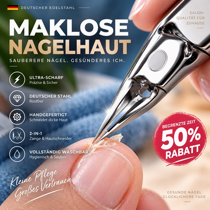 💅✨ JETZT: 50 % RABATT FÜR BEGRENZTE ZEIT – Extrem scharfe Nagelzange aus deutschem Stahl – Für eingewachsene Nägel – Doppel Funktion – Rostfrei – Waschbar – Professionelle Pediküre zu Hause 🦶🛡️