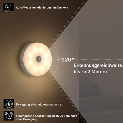 🎉🔥Über 50.000 verkauft! Kaufen 1, 1 Gratis!🎁💡LED-Bewegungsmelder für Flur & Schrank – Ohne Bohren, USB-Akku