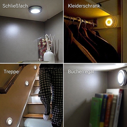 🎉🔥Über 50.000 verkauft! Kaufen 1, 1 Gratis!🎁💡LED-Bewegungsmelder für Flur & Schrank – Ohne Bohren, USB-Akku