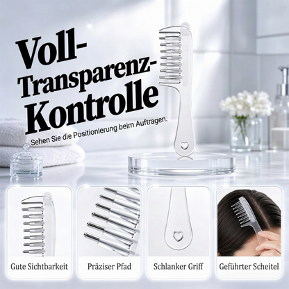 Sofortige Kopfhautpflege! Präzisions-Flüssigapplikator-Kamm