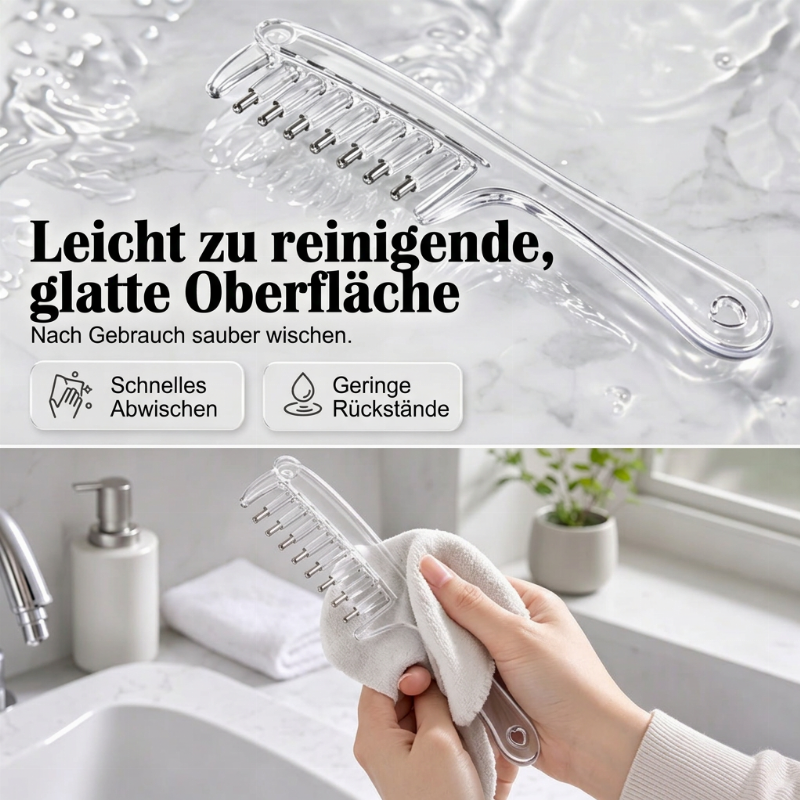 Sofortige Kopfhautpflege! Präzisions-Flüssigapplikator-Kamm