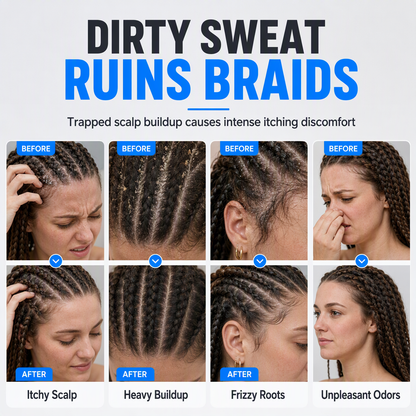 Wasserfreier Reinigungsschaum für Dreadlocks und Braids