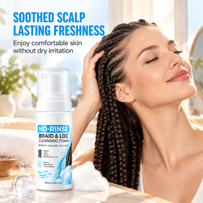 Wasserfreier Reinigungsschaum für Dreadlocks und Braids