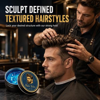 Herren-Haarwachs-Pomade mit Köln-Duft, 130 g, mattes Finish, starker Halt, voluminisierendes Haarstyling-Wachs, wasserlösliche, langanhaltende Haarpaste