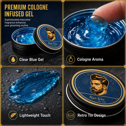 Herren-Haarwachs-Pomade mit Köln-Duft, 130 g, mattes Finish, starker Halt, voluminisierendes Haarstyling-Wachs, wasserlösliche, langanhaltende Haarpaste