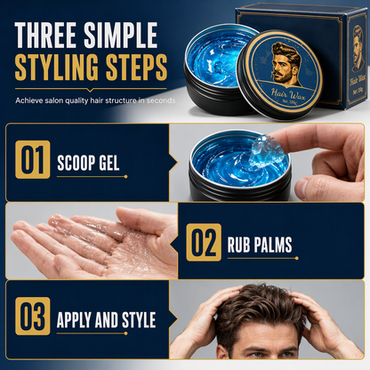Herren-Haarwachs-Pomade mit Köln-Duft, 130 g, mattes Finish, starker Halt, voluminisierendes Haarstyling-Wachs, wasserlösliche, langanhaltende Haarpaste