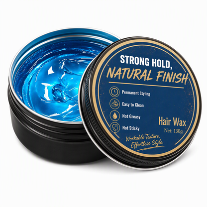 Herren-Haarwachs-Pomade mit Köln-Duft, 130 g, mattes Finish, starker Halt, voluminisierendes Haarstyling-Wachs, wasserlösliche, langanhaltende Haarpaste