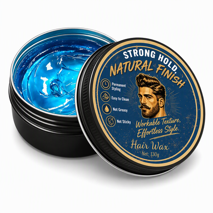 Herren-Haarwachs-Pomade mit Köln-Duft, 130 g, mattes Finish, starker Halt, voluminisierendes Haarstyling-Wachs, wasserlösliche, langanhaltende Haarpaste