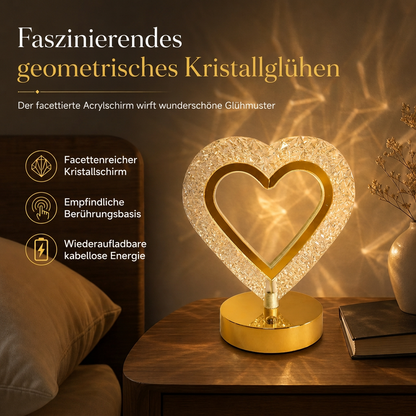 💎 JETZT 50% RABATT! 🔮 Kristall geometrisches Nachtlicht – Touch-Steuerung, 3D-Refraktionslicht & wiederaufladbar – Schlafzimmer Atmosphärenlampe 🌙