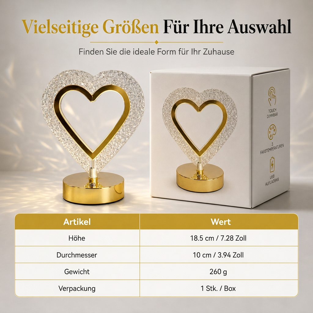 💎 JETZT 50% RABATT! 🔮 Kristall geometrisches Nachtlicht – Touch-Steuerung, 3D-Refraktionslicht & wiederaufladbar – Schlafzimmer Atmosphärenlampe 🌙