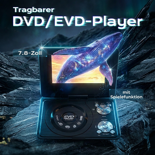 7,8-Zoll tragbarer DVD/EVD-Player mit Spielfunktion