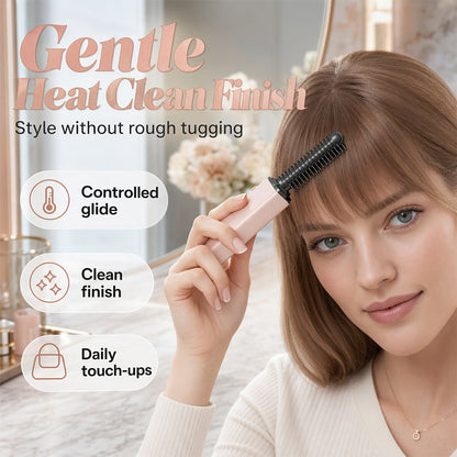 🏆 Letzter Tag: 50 % Rabatt! 👩 Stylen Sie Ihr Haar in Sekundenschnelle! Kreieren Sie jederzeit und überall wunderschöne Frisuren. 💁 Tragbarer, kabelloser Mini-Ponykamm