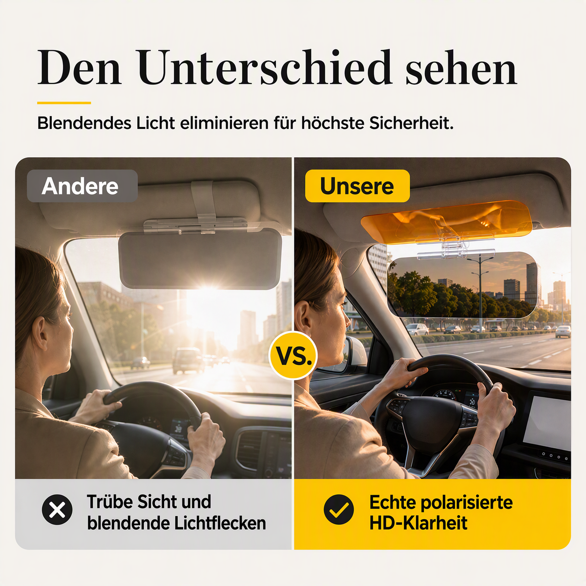 🏆💥Über 86.000 Stück verkauft!🚗🔆Auto Tag- & Nachtblende – Starker Blendschutz gegen tiefstehende Sonne & Fernlicht🎁