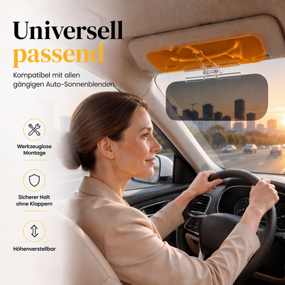 🏆💥Über 86.000 Stück verkauft!🚗🔆Auto Tag- & Nachtblende – Starker Blendschutz gegen tiefstehende Sonne & Fernlicht🎁