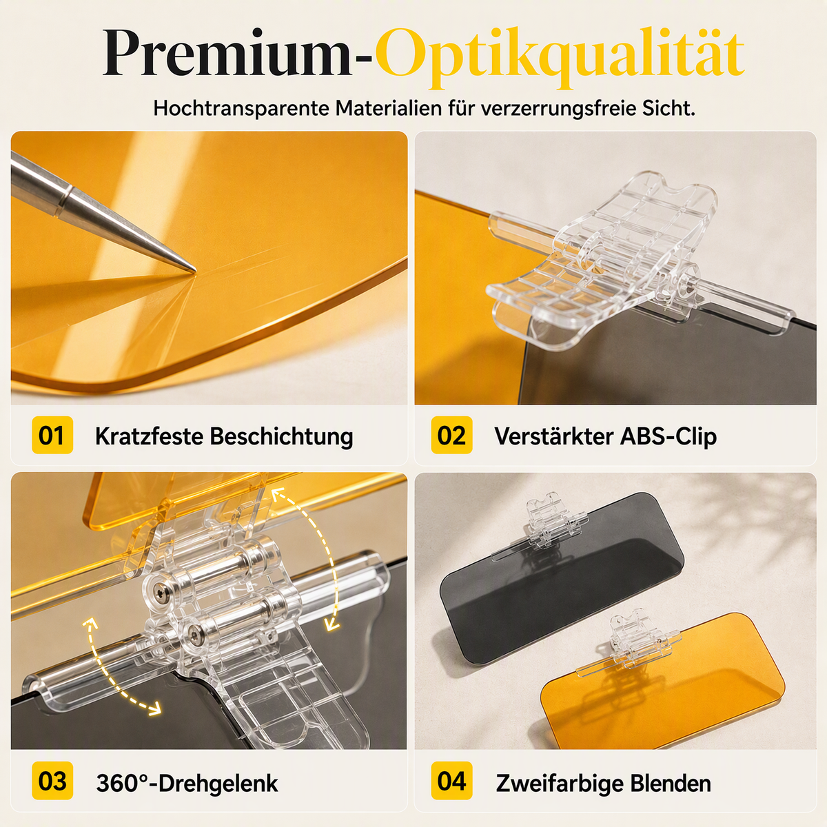 🏆💥Über 86.000 Stück verkauft!🚗🔆Auto Tag- & Nachtblende – Starker Blendschutz gegen tiefstehende Sonne & Fernlicht🎁