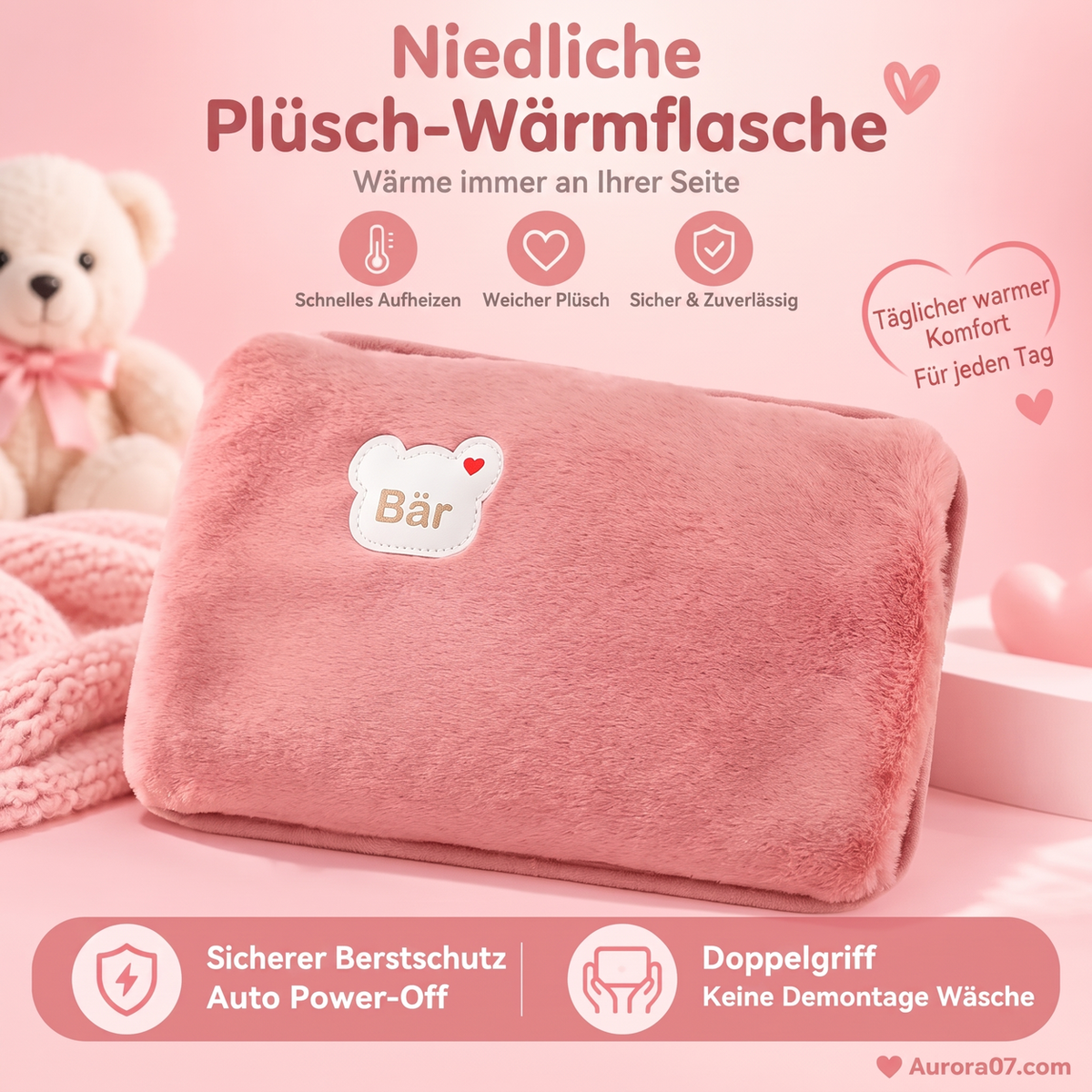 Aufladbare Wärmflaschen, Wärmepads, explosionsgeschützte Wärmepads