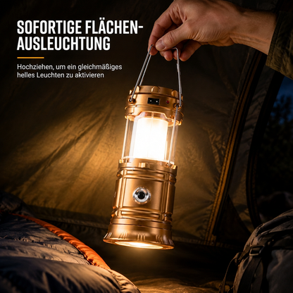 📢📢50% RABATT !!⏰Tragbare solarbetriebene LED-Campinglampe für den Außenbereich und Notfälle