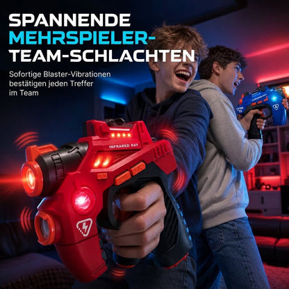 ⏳Zeitlich begrenztes Angebot⏳ ❄️🎄 Für ein magisches Weihnachtsfest ✨🎁Infrarot-Laserpistolen-Spielzeugset für Kinder – 2 Mini-Pistolen und 1 Projektor mit Ton- und Lichteffekten