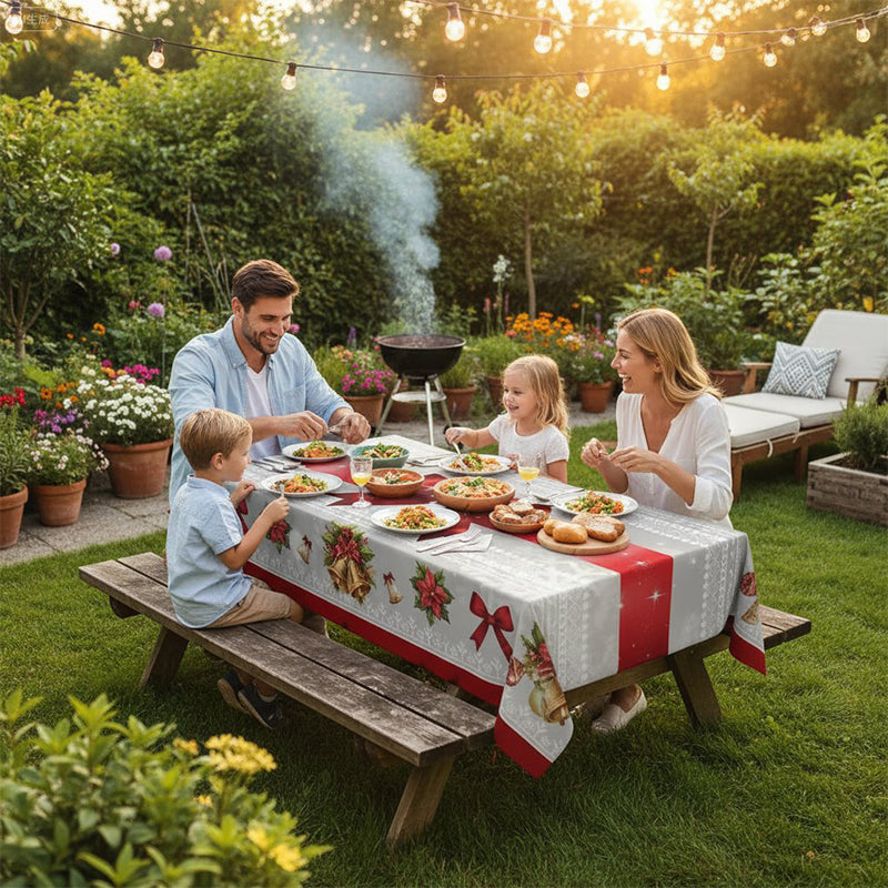🔥Solange der Vorrat reicht 46 % Rabatt!🎉Stilvolle Tischdecke mit Weihnachtsmotiv