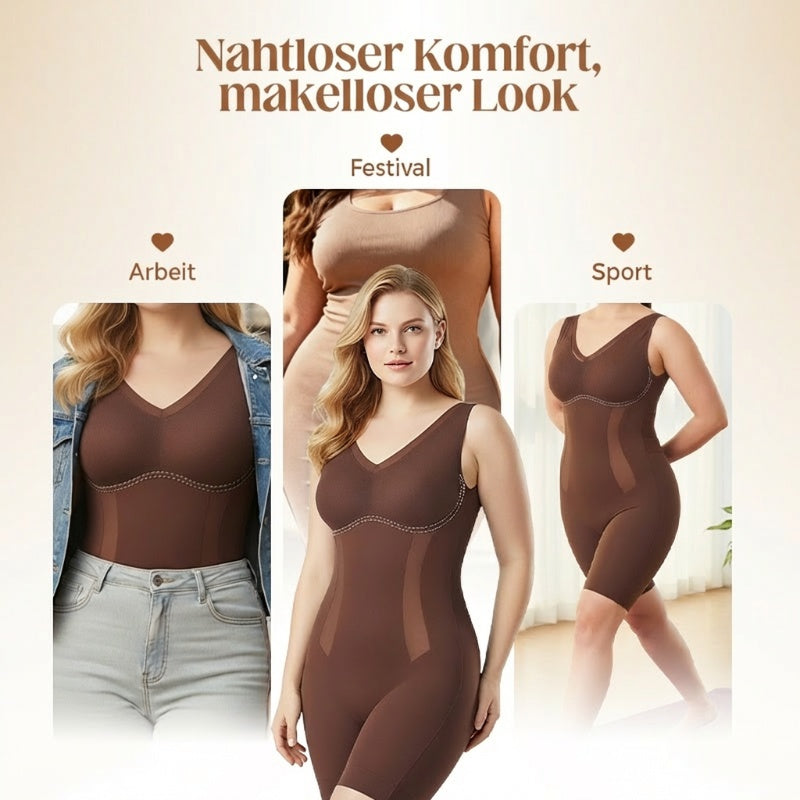 ⏳ LIMITIERTES ANGEBOT: 50% RABATT 💥 Formende Einteiler-Shapewear mit Bauchstraffung & Hüftlifting – völlig nahtlos!