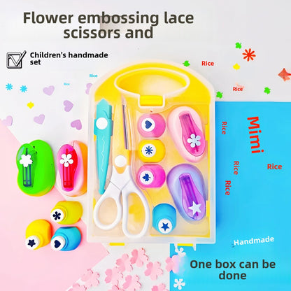 🎨 40% RABATT! ✂️ Kreatives Bastelset mit Locher für Kinder – Sicher, Pädagogisch & Stundenlanger Kreativspaß 🧒