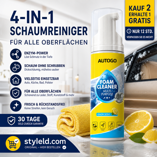 🛡️ LIMITED-TIME 50% RABATT! ✨ Leistungsstarker Schaumreiniger – Vielseitig, 150 ml ✨