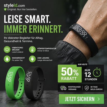 ⌚ 50% RABATT! 🏋️ SmartSense Smartband – Fitness-Tracking, Schrittzähler – Ideal für Aktivität & Gesundheit im Alltag 💪