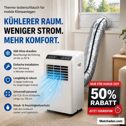 📢📢50 % Rabatt!!🥳🔥Isolierhülle für Klimaanlagenschläuche: Ein Must-have für den Sommer zu Hause