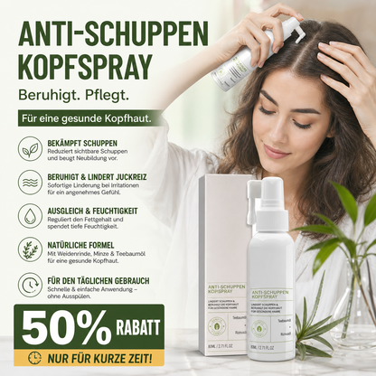 🛡️🌱 Kopfhautspray gegen Schuppen & Juckreiz – beruhigend, feuchtigkeitsspendend – für gesundes Haar! 💪