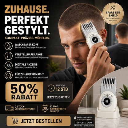 ✂️📱 Akku-Haarschneider – 4-in-1, wasserdicht, USB-C – für Haar & Bart! 🌟