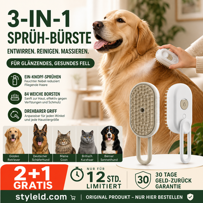 🔥🎁2 Kaufen 1 Gratis!!🥳💞 Über 50.000 verkauft! ⚡🐾 Weißer multifunktionaler Haustier-Massagekamm