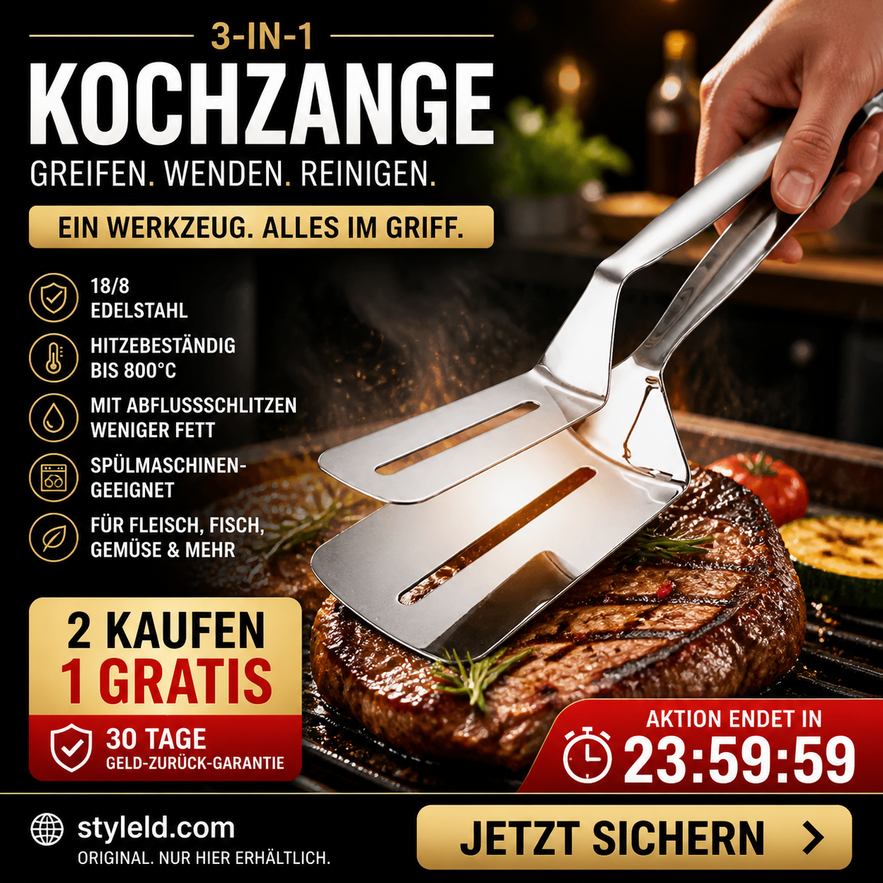 ⏰🔥NUR FÜR BEGRENZTE ZEIT: 50 % RABATT! Küchen-Kochclip